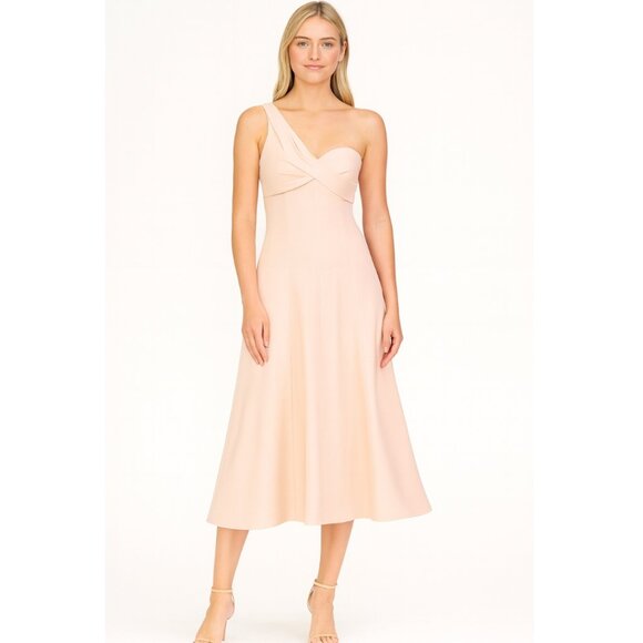 THEIA Ariana Midi Dress 6 Pink NWT - Picture 1 of 11